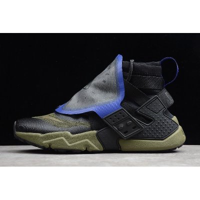 Nike Erkek Air Huarache Grip Qs Siyah / Zeytin Yeşili / Indigo Lifestyle Ayakkabı Türkiye - F8HCO6OO